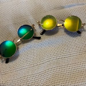steampunk sunglasses💚💛😎